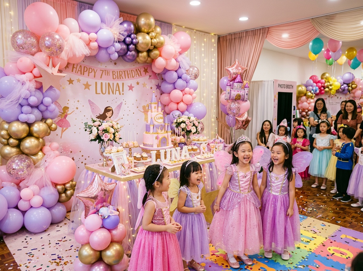Pakej parti ulang tahun Happy Play Corner